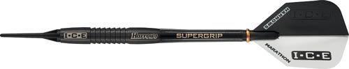 Fléchette pointe plastique Harrows Black Ice Artic 18g