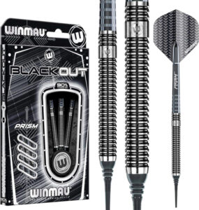 fléchettes pointe plastique Winmau Blackout 18g pour cible électronique